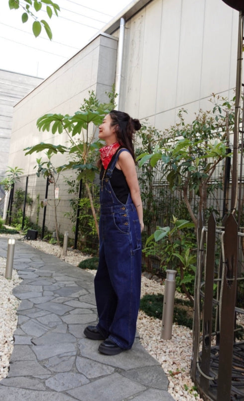 ワークデニムサロペット